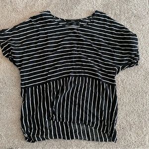 Black White Stripped Shirt M)phosis Size Small